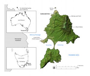 Maria Island's location