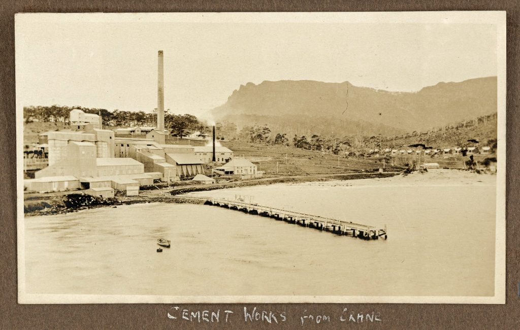 The cement works on Maria Island
