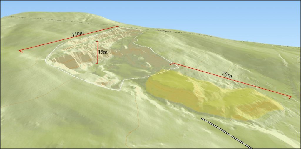 LiDAR image of convict-period quarry